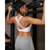 image:imageRUNNING GIRL High Impact Sports Bras for WomenCrisscross Back Adjustable Straps Bra with Hook Closure Workout Supportive BraAwhite