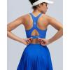 image:imageRUNNING GIRL High Support Sports Bra for WomenRacerback Hook Back Sports Bra Moulded Cup Workout Bra Push upBright Blue