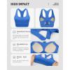image:imageRUNNING GIRL High Support Sports Bra for WomenRacerback Hook Back Sports Bra Moulded Cup Workout Bra Push upBright Blue
