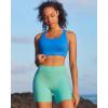 image:imageRUNNING GIRL High Support Sports Bra for WomenRacerback Hook Back Sports Bra Moulded Cup Workout Bra Push upBright Blue