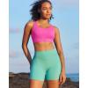 image:imageRUNNING GIRL High Support Sports Bra for WomenRacerback Hook Back Sports Bra Moulded Cup Workout Bra Push upBright Pink