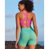image:imageRUNNING GIRL High Support Sports Bra for WomenRacerback Hook Back Sports Bra Moulded Cup Workout Bra Push upBright Pink