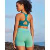 image:imageRUNNING GIRL High Support Sports Bra for WomenRacerback Hook Back Sports Bra Moulded Cup Workout Bra Push upGreen