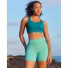 image:imageRUNNING GIRL High Support Sports Bra for WomenRacerback Hook Back Sports Bra Moulded Cup Workout Bra Push upGreen