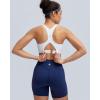 image:imageRUNNING GIRL High Support Sports Bra for WomenRacerback Hook Back Sports Bra Moulded Cup Workout Bra Push upWhite