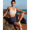 image:imageRUNNING GIRL High Support Sports Bra for WomenRacerback Hook Back Sports Bra Moulded Cup Workout Bra Push upWhite