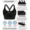 image:imageRUNNING GIRL Sports Bra for WomenY Back Molded Cup Strappy Running High Impact Sports Bra with Sewn in PadsBlack