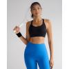 image:imageRUNNING GIRL Sports Bra for WomenY Back Molded Cup Strappy Running High Impact Sports Bra with Sewn in PadsBlack