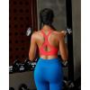 image:imageRUNNING GIRL Sports Bra for WomenY Back Molded Cup Strappy Running High Impact Sports Bra with Sewn in PadsDeep Red