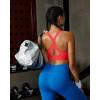 image:imageRUNNING GIRL Sports Bra for WomenY Back Molded Cup Strappy Running High Impact Sports Bra with Sewn in PadsDeep Red
