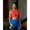 image:imageRUNNING GIRL Sports Bra for WomenY Back Molded Cup Strappy Running High Impact Sports Bra with Sewn in PadsDeep Red