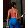 image:imageRUNNING GIRL Sports Bra for WomenY Back Molded Cup Strappy Running High Impact Sports Bra with Sewn in PadsDeep Red