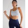 image:imageRUNNING GIRL Sports Bra for WomenY Back Molded Cup Strappy Running High Impact Sports Bra with Sewn in PadsGrey