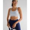 image:imageRUNNING GIRL Sports Bra for WomenY Back Molded Cup Strappy Running High Impact Sports Bra with Sewn in PadsGrey