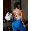 image:imageRUNNING GIRL Sports Bra for WomenY Back Molded Cup Strappy Running High Impact Sports Bra with Sewn in PadsGrey
