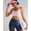 image:imageRUNNING GIRL Sports Bra for WomenY Back Molded Cup Strappy Running High Impact Sports Bra with Sewn in PadsPink
