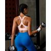 image:imageRUNNING GIRL Sports Bra for WomenY Back Molded Cup Strappy Running High Impact Sports Bra with Sewn in PadsPink