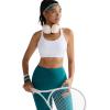 image:imageRUNNING GIRL Sports Bra for WomenY Back Molded Cup Strappy Running High Impact Sports Bra with Sewn in PadsWhite