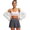 image:imageRUNNING GIRL Sports Bras for Women MediumHigh Impact Running Strappy Sports Bra with Removable PadsBlight Pink