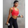image:imageRUNNING GIRL Sports Bras for WomenAdjustable Straps Running Supportive High Impact Sports Bra with Sewn in PadsAdeep Red
