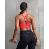 image:imageRUNNING GIRL Sports Bras for WomenAdjustable Straps Running Supportive High Impact Sports Bra with Sewn in PadsAdeep Red