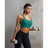 image:imageRUNNING GIRL Sports Bras for WomenAdjustable Straps Running Supportive High Impact Sports Bra with Sewn in PadsAteal
