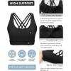 image:imageRUNNING GIRL Sports Bras for WomenHigh Impact Criss Cross Back Molded Cup Running Bra with Sewn in PadsAblack