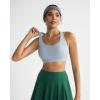 image:imageRUNNING GIRL Sports Bras for WomenHigh Impact Criss Cross Back Molded Cup Running Bra with Sewn in PadsAgrey