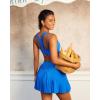 image:imageRUNNING GIRL Sports Bras for WomenHigh Impact Criss Cross Back Molded Cup Running Bra with Sewn in PadsAsparkle Blue