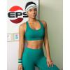 image:imageRUNNING GIRL Sports Bras for WomenHigh Impact Criss Cross Back Molded Cup Running Bra with Sewn in PadsAteal