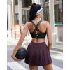 image:imageRUNNING GIRL Sports Bras for WomenHigh Impact Criss Cross Back Molded Cup Running Bra with Sewn in PadsBblack