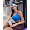 image:imageRUNNING GIRL Sports Bras for WomenHigh Impact Criss Cross Back Molded Cup Running Bra with Sewn in PadsBblue