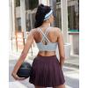 image:imageRUNNING GIRL Sports Bras for WomenHigh Impact Criss Cross Back Molded Cup Running Bra with Sewn in PadsBgrey