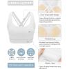 image:imageRUNNING GIRL Sports Bras for WomenHigh Impact Criss Cross Back Molded Cup Running Bra with Sewn in PadsBwhite