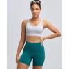 image:imageRUNNING GIRL Sports Bras for WomenSeamless Strappy Sports Bra High Support Crisscross Back with Removable PadsAblackdeep Redlight Grey