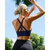 image:imageRUNNING GIRL Sports Bras for WomenSeamless Strappy Sports Bra High Support Crisscross Back with Removable PadsAblacknavyteal