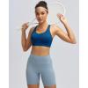 image:imageRUNNING GIRL Sports Bras for WomenSeamless Strappy Sports Bra High Support Crisscross Back with Removable PadsAblacknavyteal