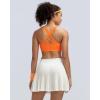 image:imageRUNNING GIRL Sports Bras for WomenSeamless Strappy Sports Bra High Support Crisscross Back with Removable PadsAblackyelloworange