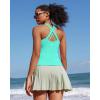 image:imageRUNNING GIRL Tank top with Built in Bra for WomenCompression Shirts Crisscross Back Workout Yoga TopsBright Green