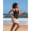image:imageRUNNING GIRL Tank top with Built in Bra for WomenCompression Shirts Crisscross Back Workout Yoga TopsBrown