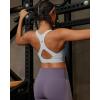 image:imageRUNNING GIRL Womens Workout Seamless Bra Push Up Sports Bras for Women High Support Moulded Cup Racerback Yoga BraGrey
