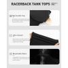 image:imageRUNNING GIRL Workout Tank Tops for WomenRacerback Yoga Tops with Built in Bras Athletic Exercise Tops PaddedBlack