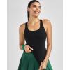 image:imageRUNNING GIRL Workout Tank Tops for WomenRacerback Yoga Tops with Built in Bras Athletic Exercise Tops PaddedBlack