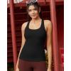 image:imageRUNNING GIRL Workout Tank Tops for WomenRacerback Yoga Tops with Built in Bras Athletic Exercise Tops PaddedBlack