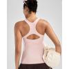 image:imageRUNNING GIRL Workout Tank Tops for WomenRacerback Yoga Tops with Built in Bras Athletic Exercise Tops PaddedFlush Pink