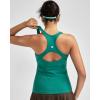 image:imageRUNNING GIRL Workout Tank Tops for WomenRacerback Yoga Tops with Built in Bras Athletic Exercise Tops PaddedGreen