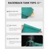 image:imageRUNNING GIRL Workout Tank Tops for WomenRacerback Yoga Tops with Built in Bras Athletic Exercise Tops PaddedGreen