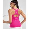 image:imageRUNNING GIRL Workout Tank Tops for WomenRacerback Yoga Tops with Built in Bras Athletic Exercise Tops PaddedHot Pink