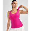 image:imageRUNNING GIRL Workout Tank Tops for WomenRacerback Yoga Tops with Built in Bras Athletic Exercise Tops PaddedHot Pink