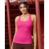 image:imageRUNNING GIRL Workout Tank Tops for WomenRacerback Yoga Tops with Built in Bras Athletic Exercise Tops PaddedHot Pink